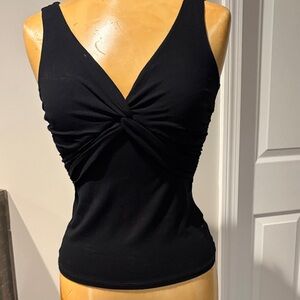 Cache Black Twist Front Tank Top